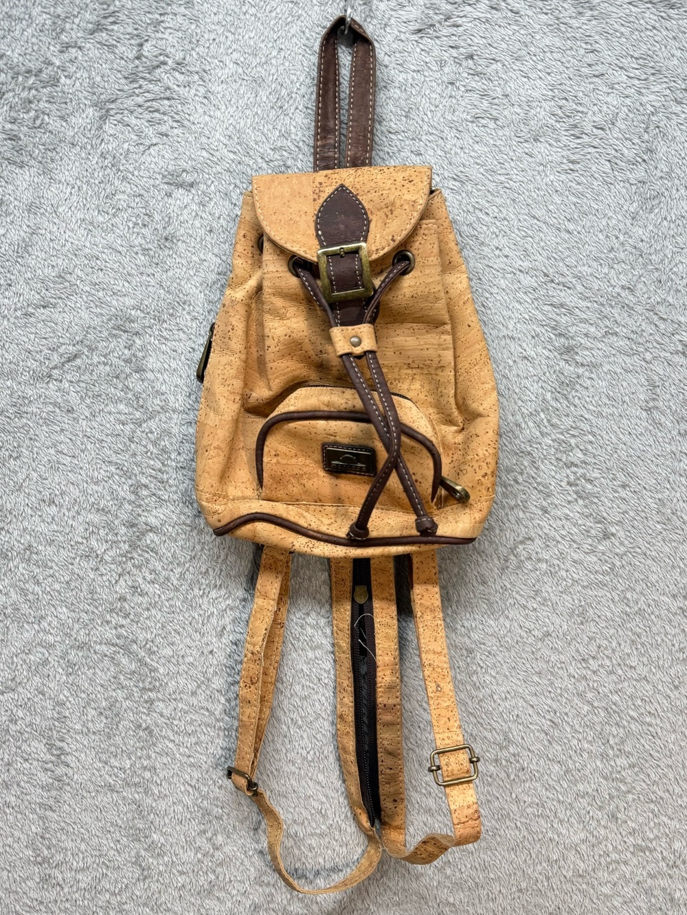 Montado Portugal Natural Cork Mini Backpack Convertible Sling Purse Vegan